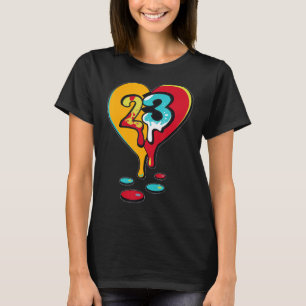 Retro Loser 23 Dripping Heart Froskate Matching T-Shirt