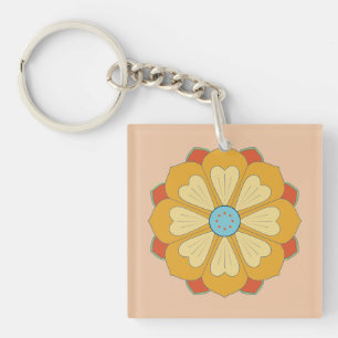 retro lotus series key ring