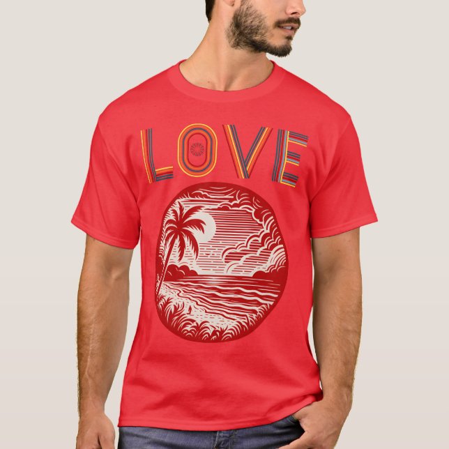 Retro Love friend T-Shirt (Front)