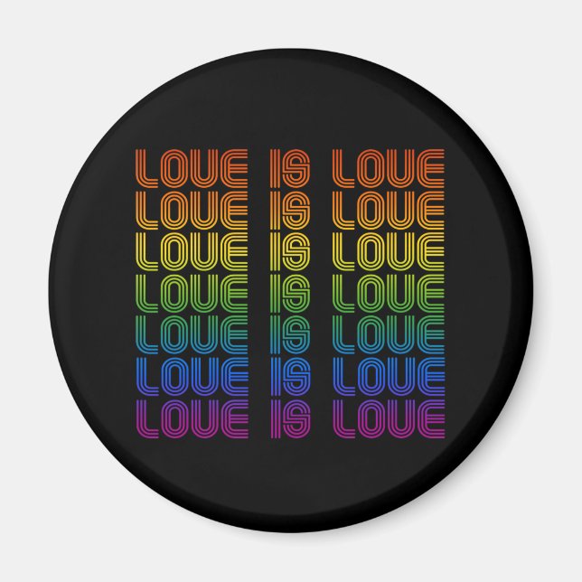 Retro Love is Love Magnet (Front)