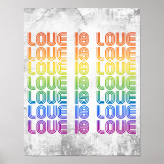 Retro Love is Love Poster