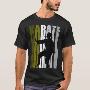 Retro Love Karate Sparring Birthday Olive Green Co T-Shirt