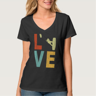 Retro Love Kitesurfing Kiteboarding Kitesurf Vinta T-Shirt