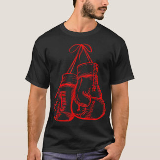 Retro Love Red Boxing Gloves Gifts Boxer Gift 586 T-Shirt