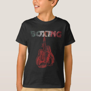 Retro Love Red Boxing Gloves Mexican Vintage Style T-Shirt