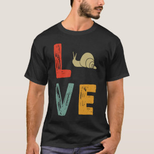 retro love snail snails T-Shirt