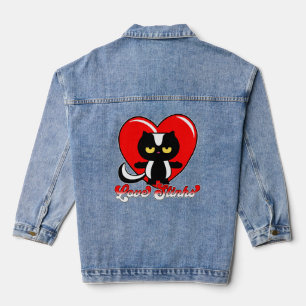 Retro Love Stinks Denim Jacket