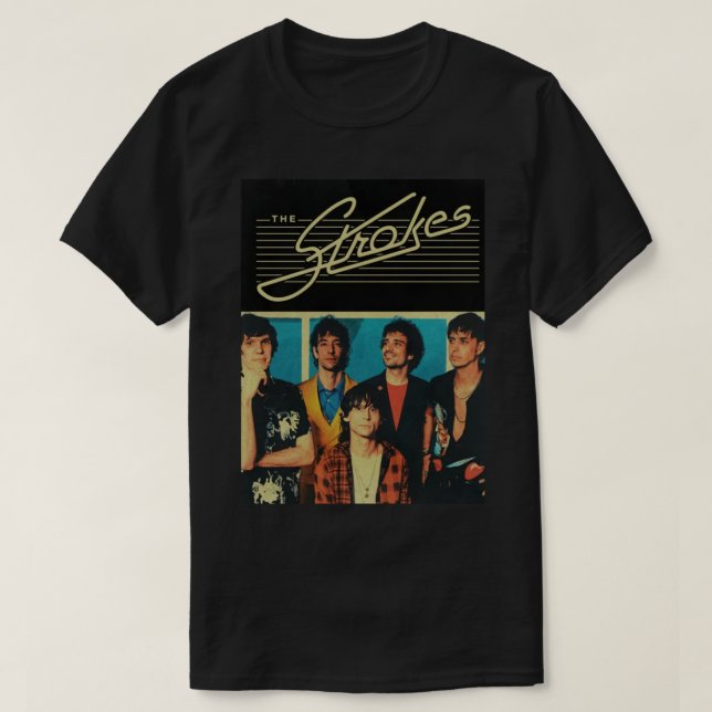 Retro Love The Strokes-Band Classic Gift T-Shirt (Design Front)
