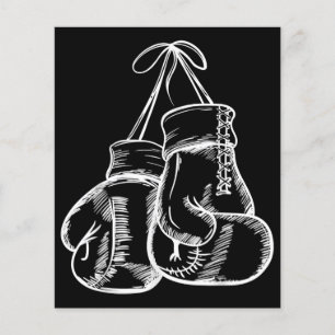 Retro Love White Boxing Gloves Gifts Boxer Gift