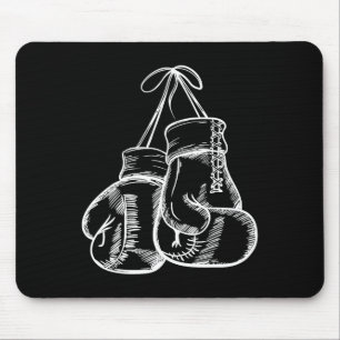 Retro Love White Boxing Gloves Gifts Boxer Gift  Mouse Mat
