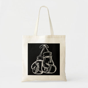 Retro Love White Boxing Gloves Gifts Boxer Gift Tote Bag