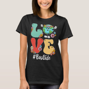 Retro Love World Earth Day 2023 Bus Aide T-Shirt