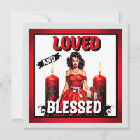 Retro Loved and Blessed Pinup