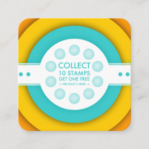 retro loyalty stamp card