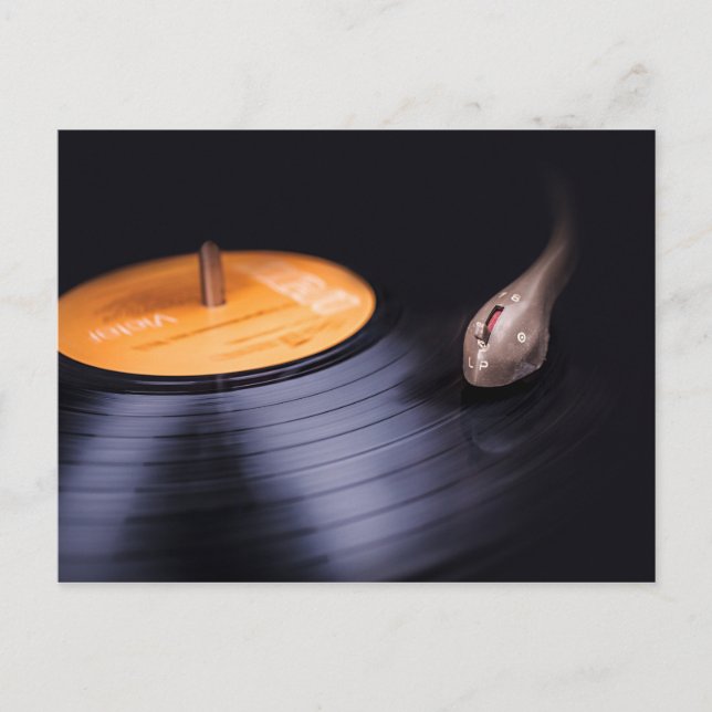 Retro LP Record postcard (Front)