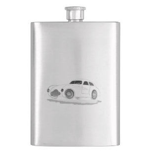 retro machine hip flask