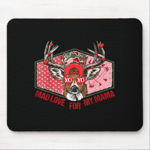 Retro Mad Love For My Mama Deer Hunting Boys Valen Mouse Mat