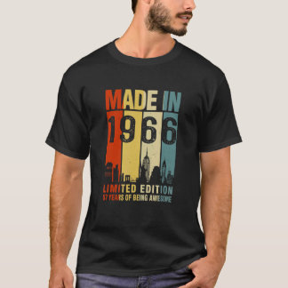 Retro Made In 1966 57 Years Of Being Awesome T-Shirt