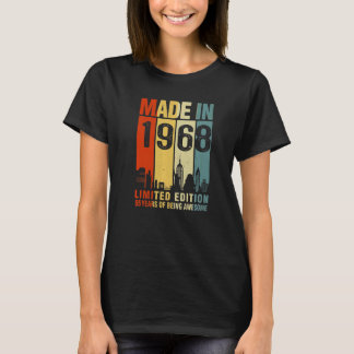Retro Made In 1968 55 Years Of Being Awesome T-Shirt