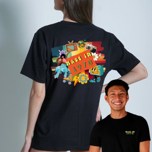 Retro "Made in 1970" 70s Birthday Milestone  T-Shirt