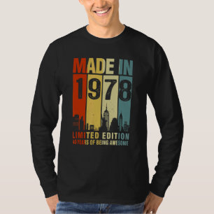 Retro Made In 1978   45 Years Of Being Awesome T-Shirt