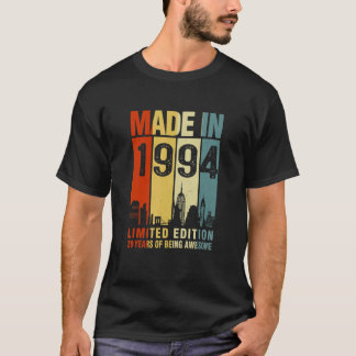 Retro Made In 1994 29 Years Of Being Awesome T-Shirt