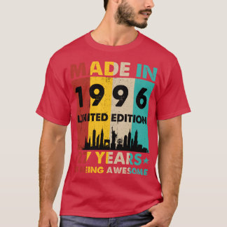 Retro Made In 1996 Limited Edition 27 Years of Bei T-Shirt
