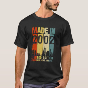 Retro Made In 2002 21 Years Of Being Awesome T-Shirt