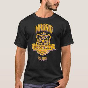Retro Madrid Spain Gameday Sport Real Soccer Fan T-Shirt