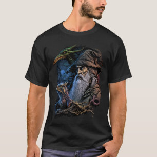 Retro Magical Wizard Fantasy 5 T-Shirt