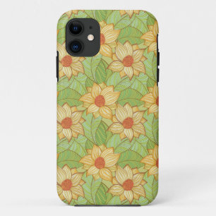 Retro Magnolia Pattern iPhone 11 Case