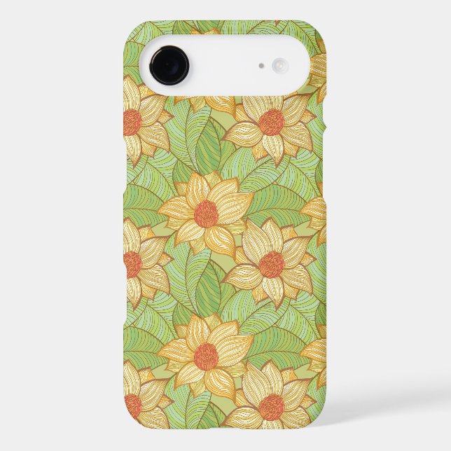 Retro Magnolia Pattern Case-Mate iPhone Case (Back)