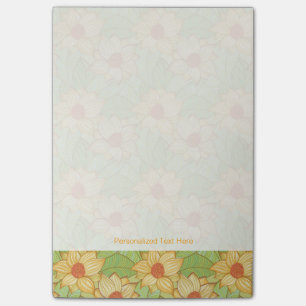 Retro Magnolia Pattern Post-it Notes