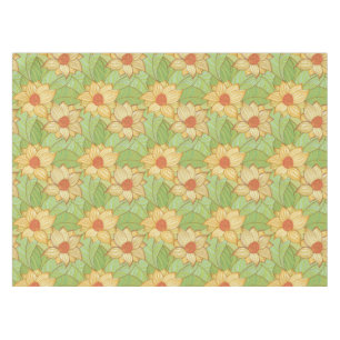 Retro Magnolia Pattern Tablecloth