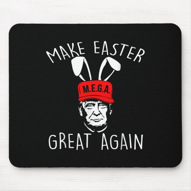 Retro Make Easter Great Again Funny Trump Easter A Mouse Mat (Front)
