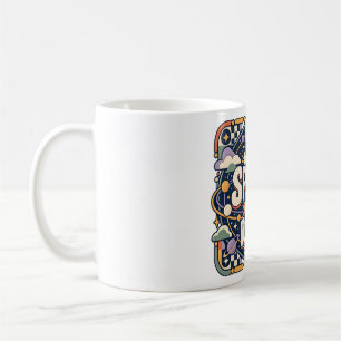 Retro Make Space For Rest Cosmic Vintage Graphic Coffee Mug