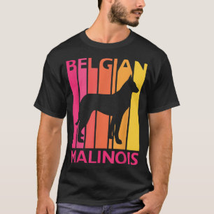 Retro Malinois Gift for Dog Lover Vintage Belgian T-Shirt
