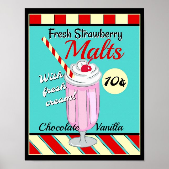 Retro Malt Poster (Front)