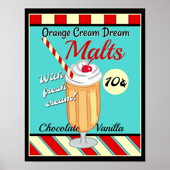 Retro Malt Poster (Front)