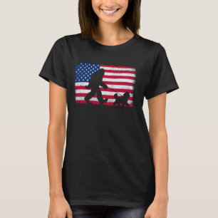 Retro Maltipoo Dog 4th of July US American Flag Pa T-Shirt