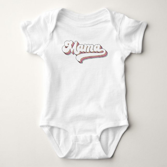 Retro Mama Baby Bodysuit (Front)