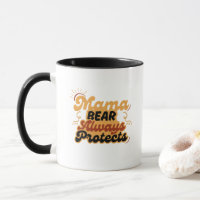 Retro Mama Bear Always Protects