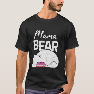 Retro Mama Bear Proud Mum Bisexual Son Daughter LG T-Shirt