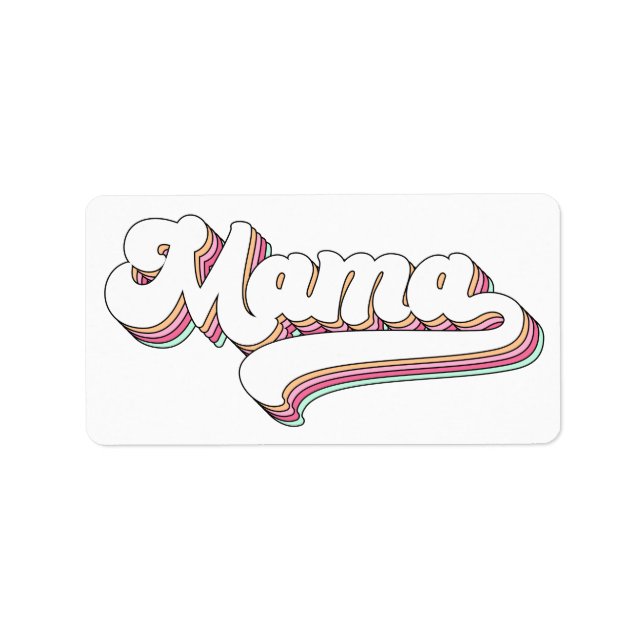 Retro Mama Label (Front)