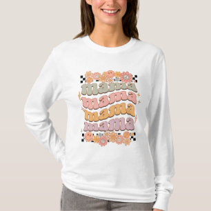 Retro Mama Motherhood proud mum retro design T-Shirt
