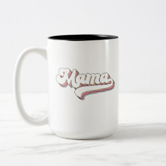 Retro Mama Two-Tone Coffee Mug