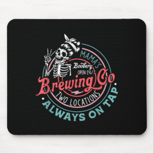 Retro Mama's Ery Brewing Co Funny Breastfeeding Sk Mouse Mat