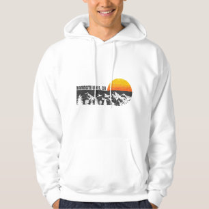 Retro Mammoth Lakes California Mountain Sunset Hoodie
