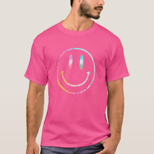 Retro Man 90s Smile Face Rave Tie Dye T-Shirt