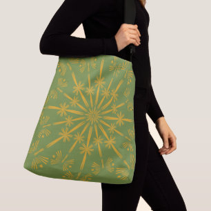 Retro Mandala Avocado Crossbody Bag (2 Sizes)